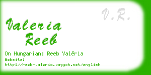 valeria reeb business card